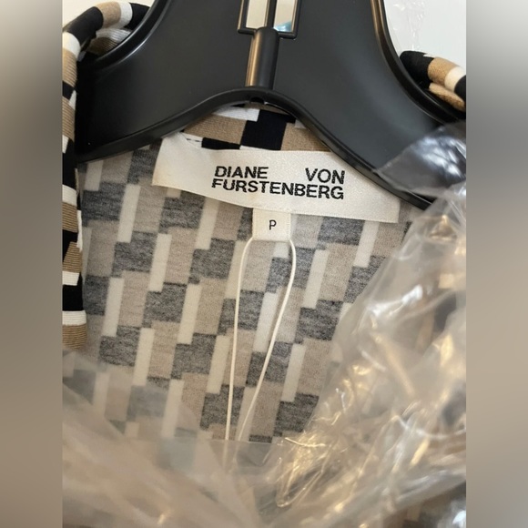 New Diane von Furstenberg Celeste Square Shift Chino Jersey Romper Size P - Picture 4 of 6